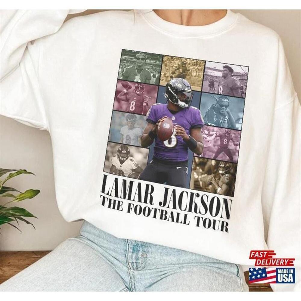 Lamar Jackson FootballShirt Baltimore90S Bootleg Sweatshirts Hoodie Classic